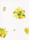 BEIGE127B Citron Mimosas ecru allover BESCHICHTET