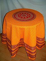 ProvenceTischdecke Esterel orange-rouge 180cm rund