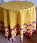 ProvenceTischdecke Luberon jaune rund