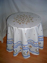 ProvenceTischdecke Lavande ecru 180cm rund